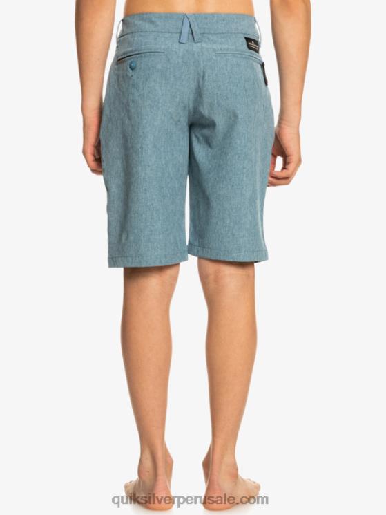 Quiksilver N8LNT2327 Niños capitanes azules 8-16 union heather anfibio 19 pantalones cortos híbridos