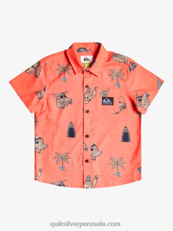 Quiksilver N8LNT2130 Niños salmón fresco nono surfday boy camiseta 2-7 nono surfday