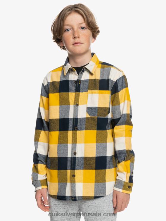 Quiksilver N8LNT2306 Niños abedul madre mosca 223 8-16 motherfly camisa de franela de manga larga
