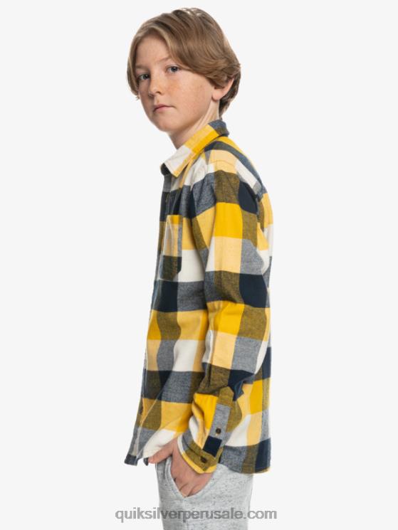 Quiksilver N8LNT2306 Niños abedul madre mosca 223 8-16 motherfly camisa de franela de manga larga