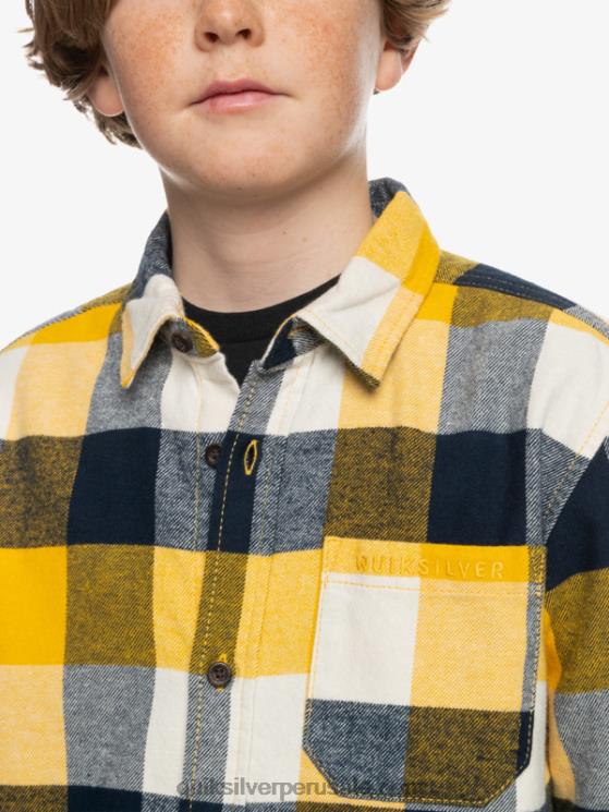 Quiksilver N8LNT2306 Niños abedul madre mosca 223 8-16 motherfly camisa de franela de manga larga