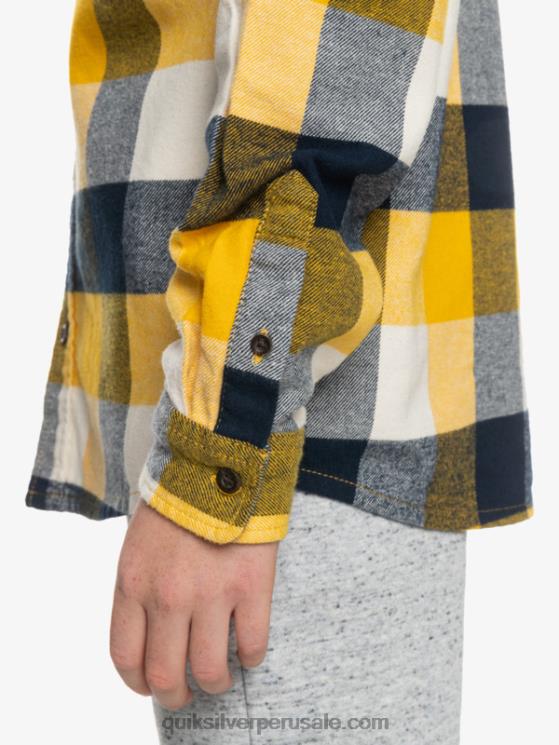 Quiksilver N8LNT2306 Niños abedul madre mosca 223 8-16 motherfly camisa de franela de manga larga