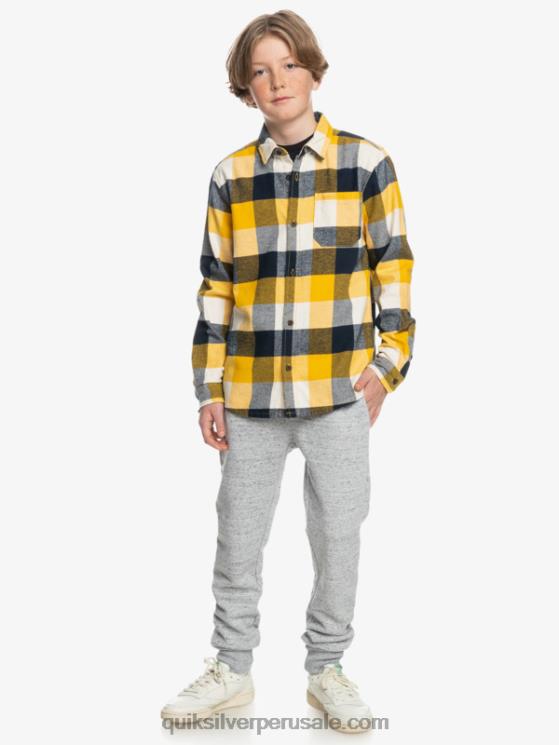 Quiksilver N8LNT2306 Niños abedul madre mosca 223 8-16 motherfly camisa de franela de manga larga