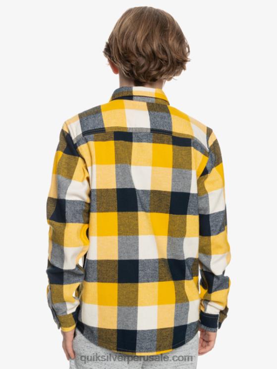 Quiksilver N8LNT2306 Niños abedul madre mosca 223 8-16 motherfly camisa de franela de manga larga