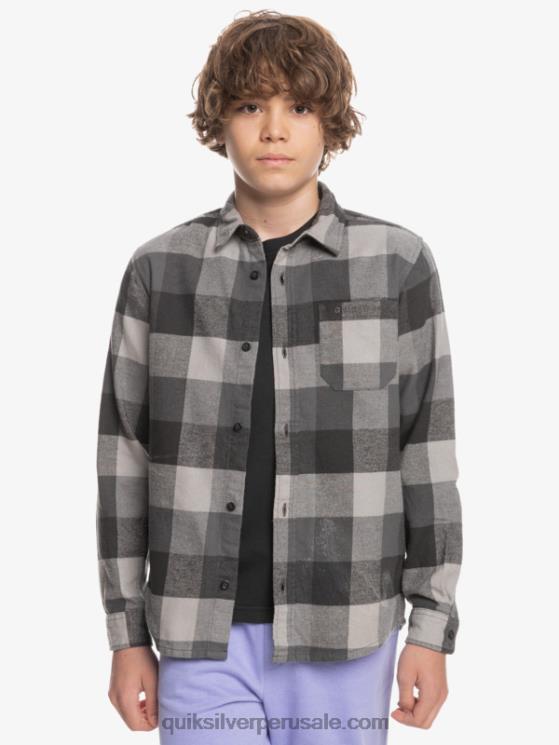 Quiksilver N8LNT2307 Niños madre de la puerta de hierro 8-16 motherfly camisa de franela de manga larga