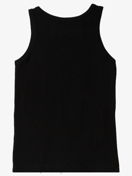 Quiksilver N8LNT2263 Niños negro camiseta sin mangas 2-7 funky frame