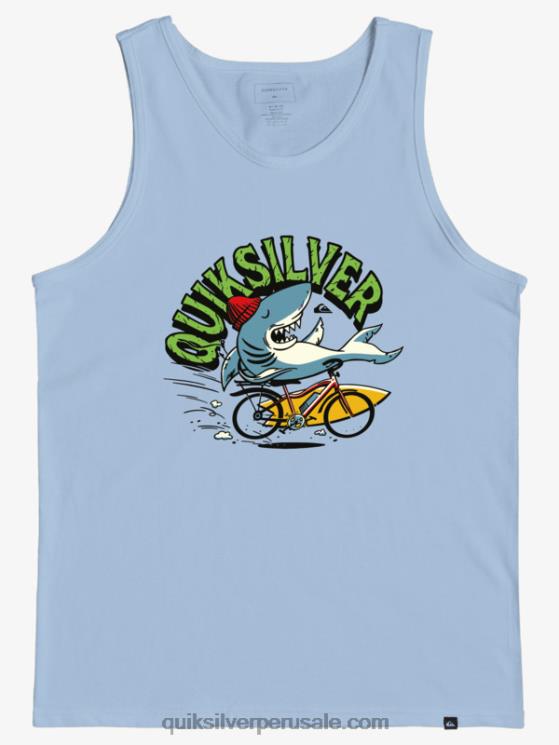 Quiksilver N8LNT2265 Niños cielo azul 2-7 en camiseta de tanque de riesgo