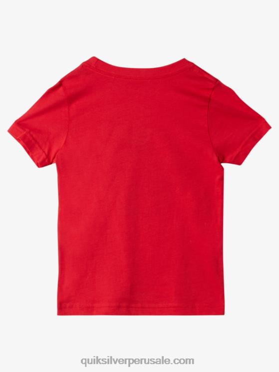Quiksilver N8LNT1930 Niños rojo de alto riesgo 2-7 casa de la camiseta de la ola