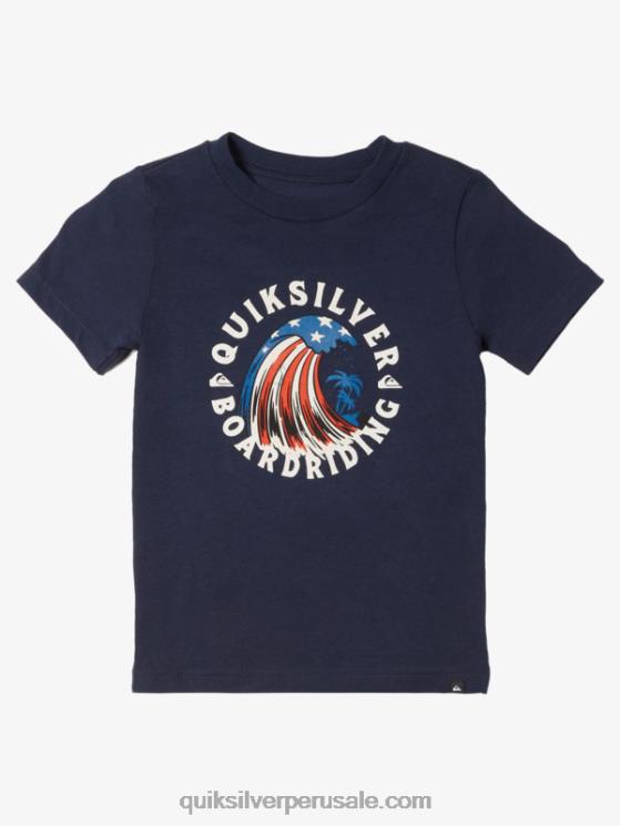 Quiksilver N8LNT1931 Niños chaqueta azul marino 2-7 casa de la camiseta de la ola