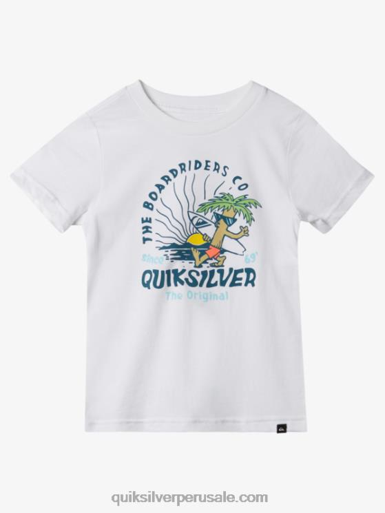 Quiksilver N8LNT1937 Niños blanco 2-7 camiseta mente pacífica