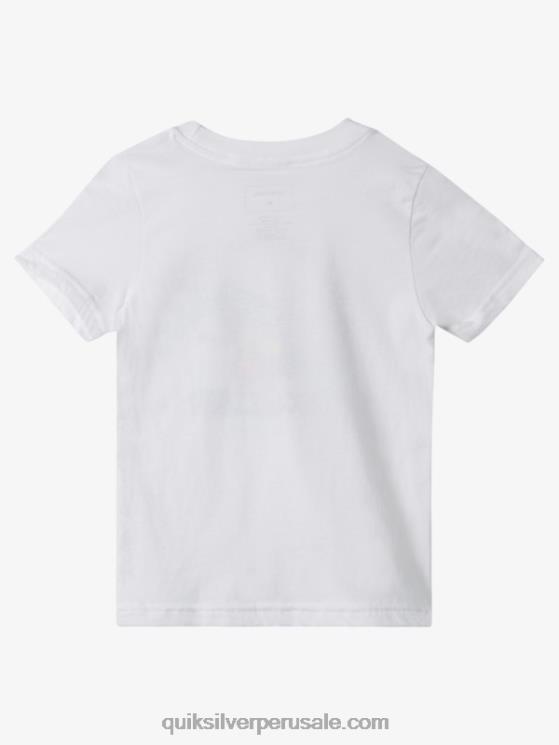 Quiksilver N8LNT1937 Niños blanco 2-7 camiseta mente pacífica