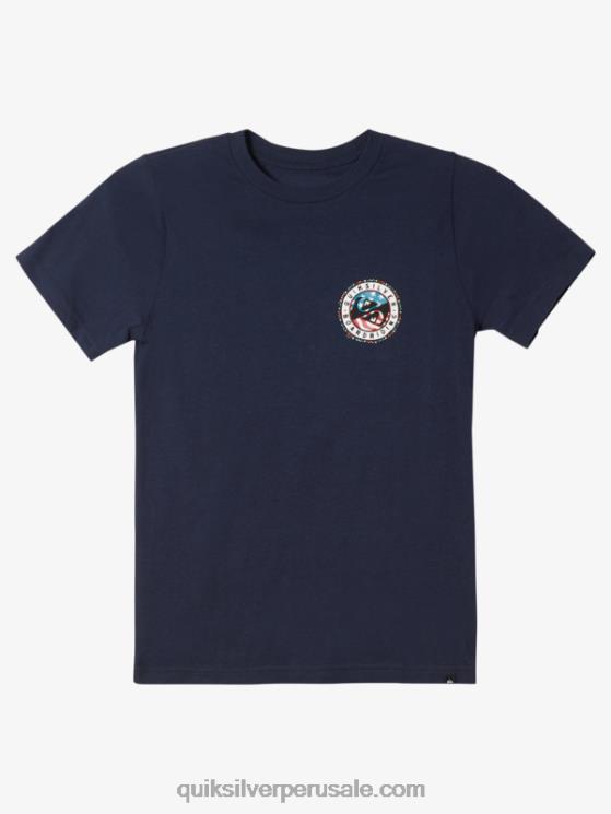 Quiksilver N8LNT1941 Niños chaqueta azul marino 8-16 camiseta divertida de verano