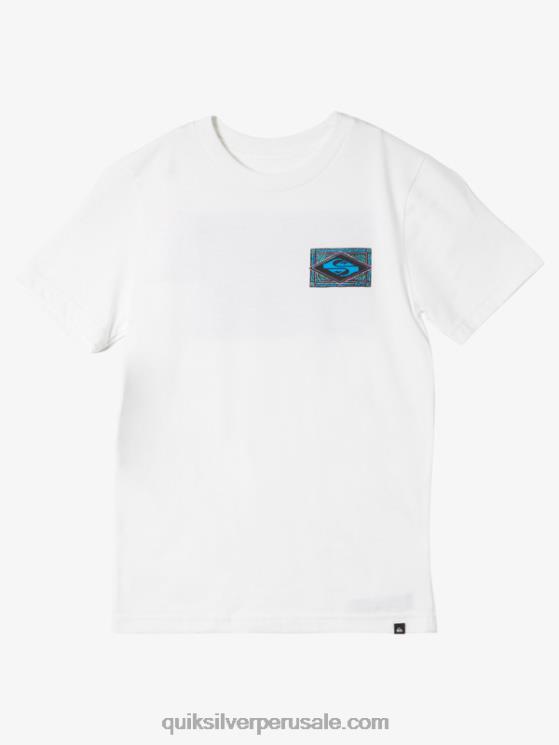 Quiksilver N8LNT1943 Niños blanco camiseta vibrante 8-16