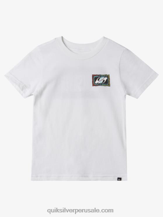 Quiksilver N8LNT1946 Niños blanco Camiseta 2-7 beat con eco