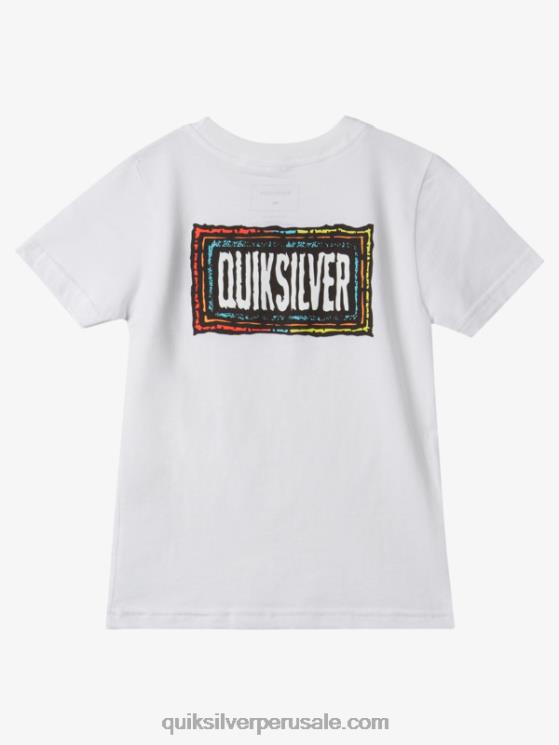 Quiksilver N8LNT1946 Niños blanco Camiseta 2-7 beat con eco