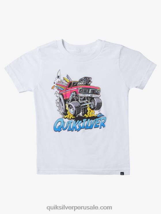 Quiksilver N8LNT1950 Niños blanco Camiseta coche escapada 2-7