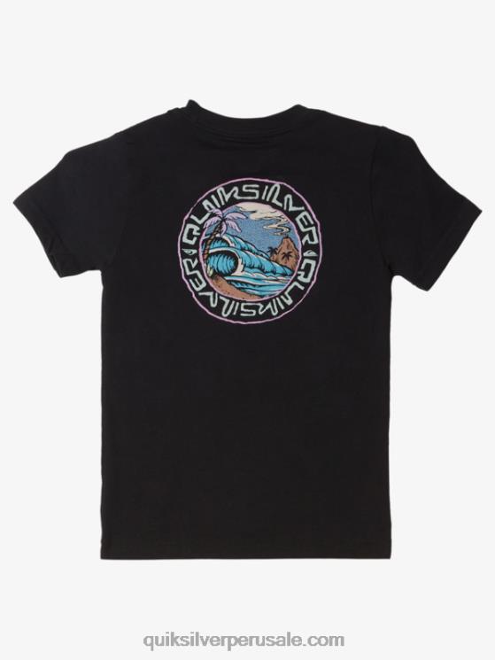 Quiksilver N8LNT1952 Niños negro Camiseta 2-7 cuentos salados