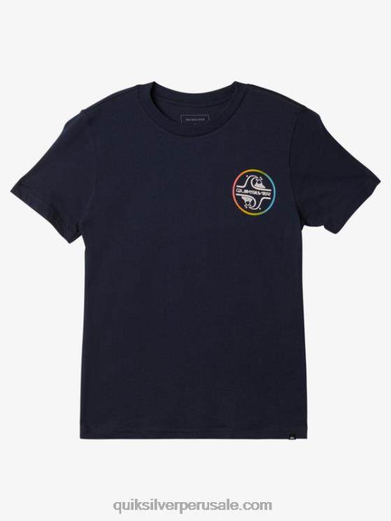 Quiksilver N8LNT1954 Niños chaqueta azul marino Camiseta de burbujas de núcleo 8-16
