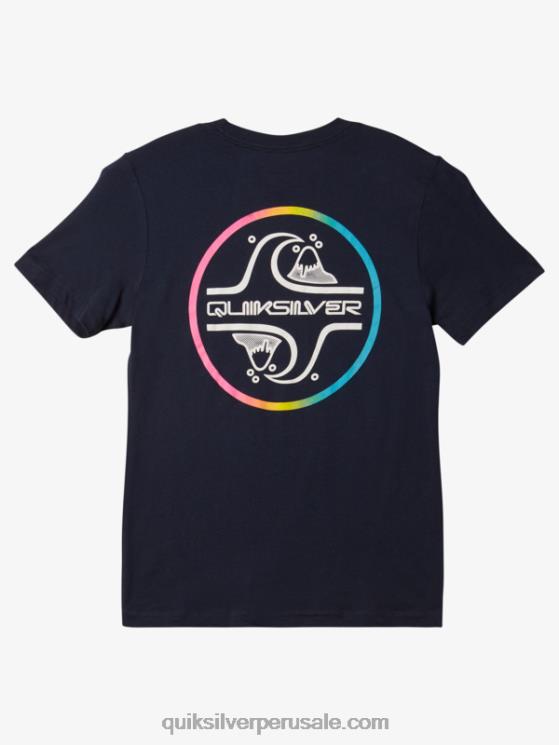 Quiksilver N8LNT1954 Niños chaqueta azul marino Camiseta de burbujas de núcleo 8-16