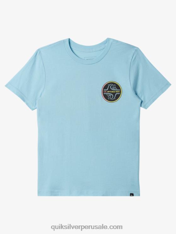 Quiksilver N8LNT1955 Niños cielo azul Camiseta de burbujas de núcleo 8-16