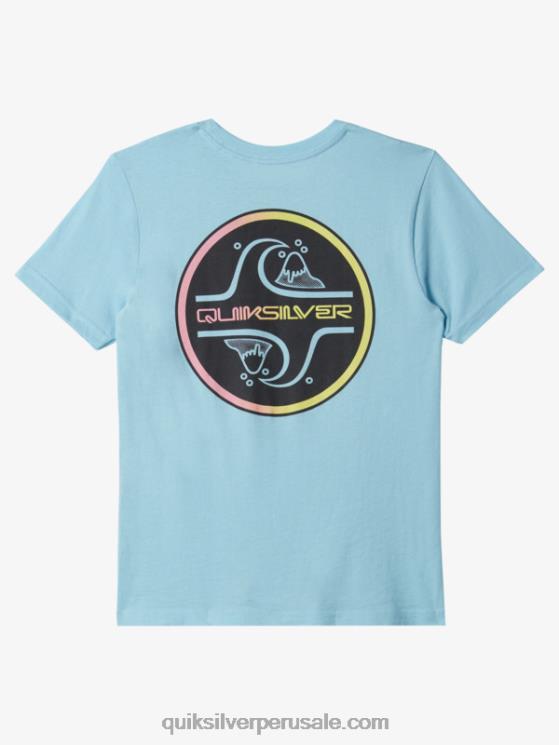 Quiksilver N8LNT1955 Niños cielo azul Camiseta de burbujas de núcleo 8-16