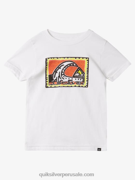 Quiksilver N8LNT1960 Niños blanco camiseta 2-7 rad heritage