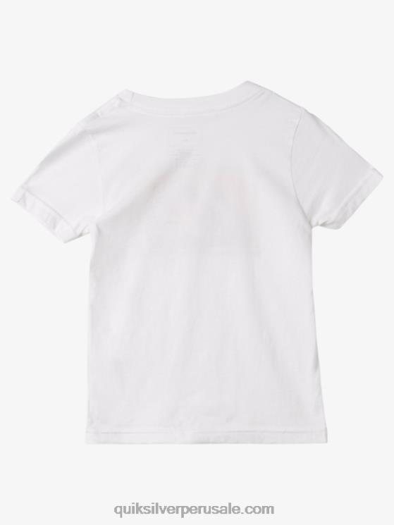 Quiksilver N8LNT1960 Niños blanco camiseta 2-7 rad heritage