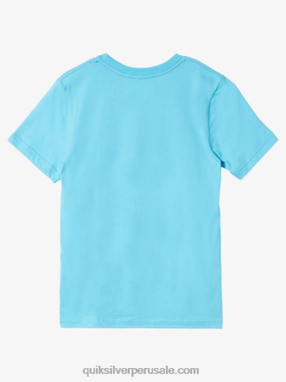 Quiksilver N8LNT1962 Niños río azul camiseta con logo 8-16 comp