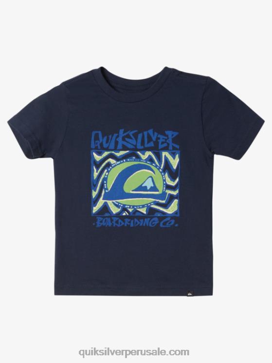 Quiksilver N8LNT1963 Niños chaqueta azul marino camiseta 2-7 sol de medianoche