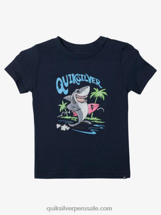 Quiksilver N8LNT1969 Niños chaqueta azul marino 2-7 camiseta desteñida
