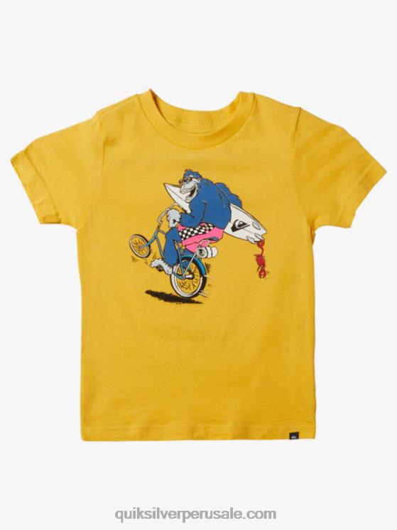 Quiksilver N8LNT1971 Niños amarillo yema camiseta de 2-7 ruedas