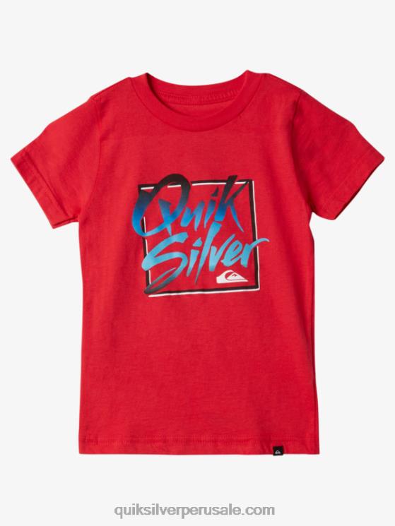 Quiksilver N8LNT1976 Niños rojo de alto riesgo 2-7 camiseta sensación de verano