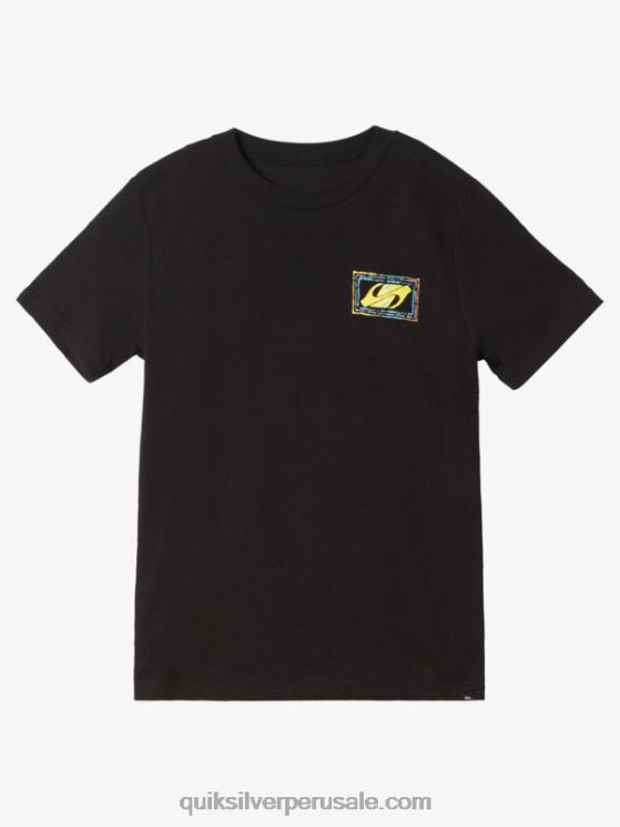 Quiksilver N8LNT1981 Niños negro 8-16 camiseta de latido con eco