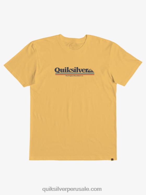 Quiksilver N8LNT2089 Niños oro brillante 8-16 entre lineas camiseta