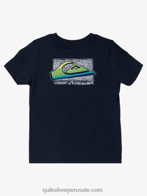 Quiksilver N8LNT2144 Niños chaqueta azul marino 2-7 camiseta retro desteñida