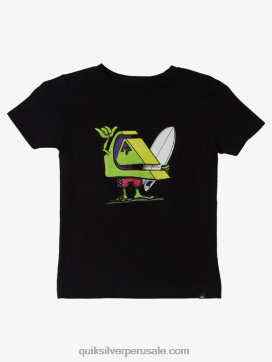 Quiksilver N8LNT2159 Niños negro camiseta 2-7 surf buddy