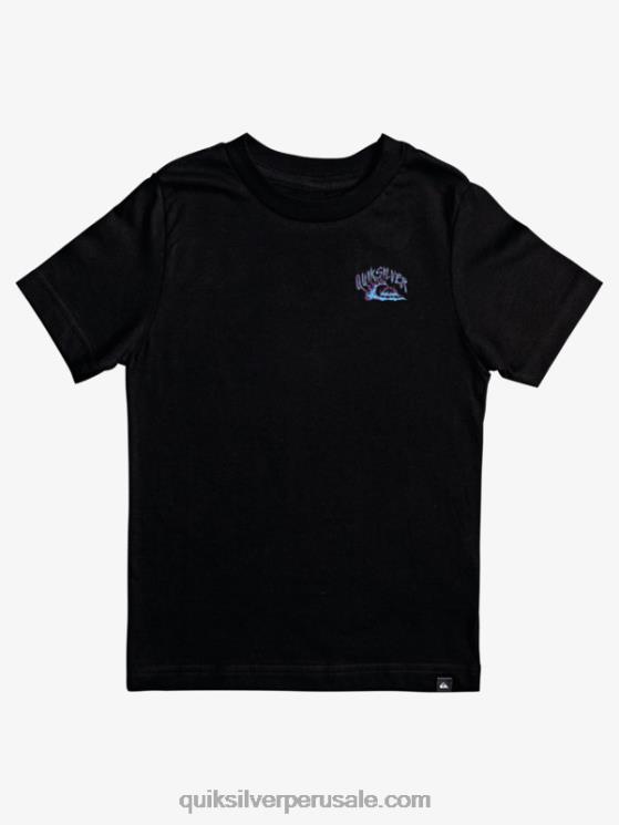 Quiksilver N8LNT2230 Niños negro Camiseta guardián 8-16 olas