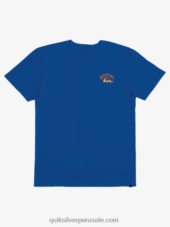 Quiksilver N8LNT2231 Niños snorkel azul Camiseta guardián 8-16 olas