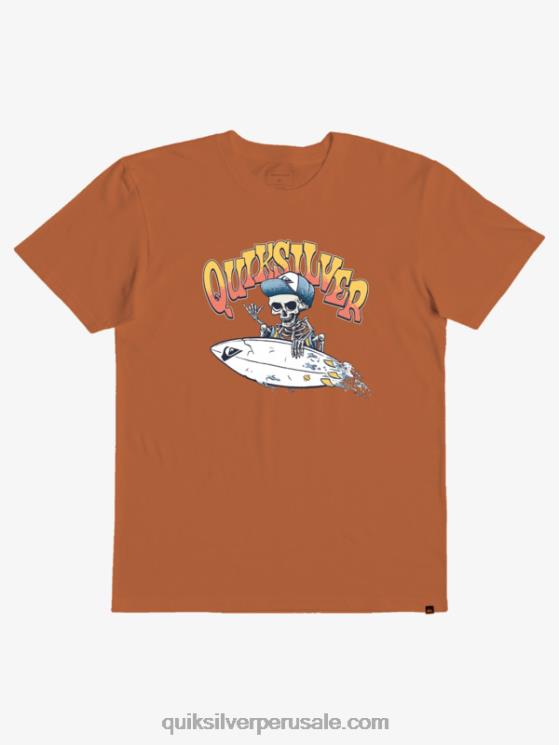 Quiksilver N8LNT2232 Niños la meca naranja Camiseta turno viernes 2-7