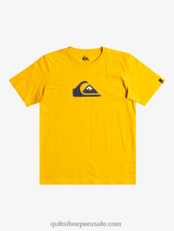 Quiksilver N8LNT2316 Niños vara de oro logotipo de comp - camiseta