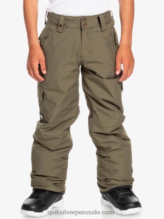 Quiksilver N8LNT2259 Niños hoja de uva 8-16 pantalones de nieve porter