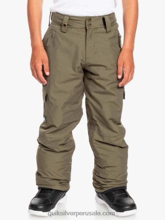 Quiksilver N8LNT2259 Niños hoja de uva 8-16 pantalones de nieve porter