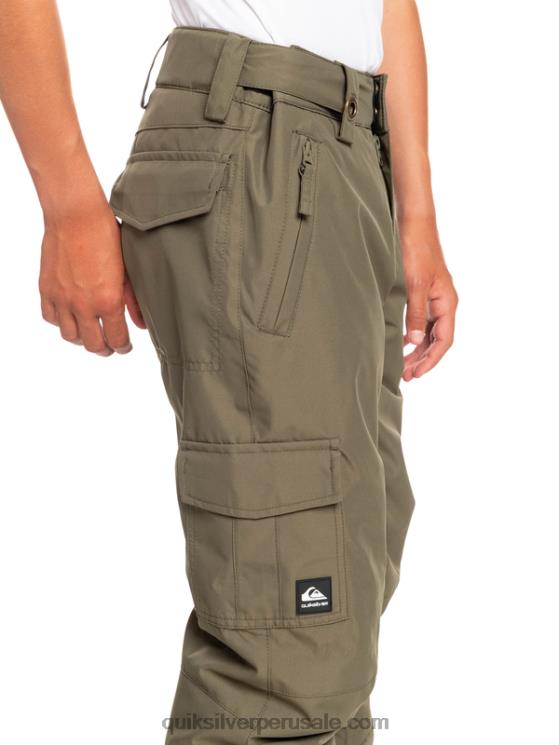 Quiksilver N8LNT2259 Niños hoja de uva 8-16 pantalones de nieve porter