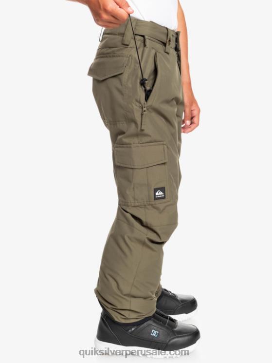 Quiksilver N8LNT2259 Niños hoja de uva 8-16 pantalones de nieve porter