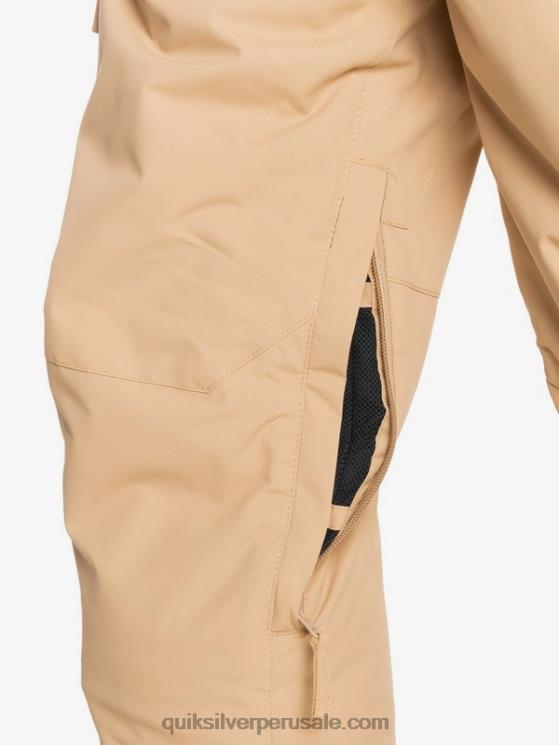 Quiksilver N8LNT2260 Niños tanino 8-16 pantalones de nieve caqui con aislamiento de Porter