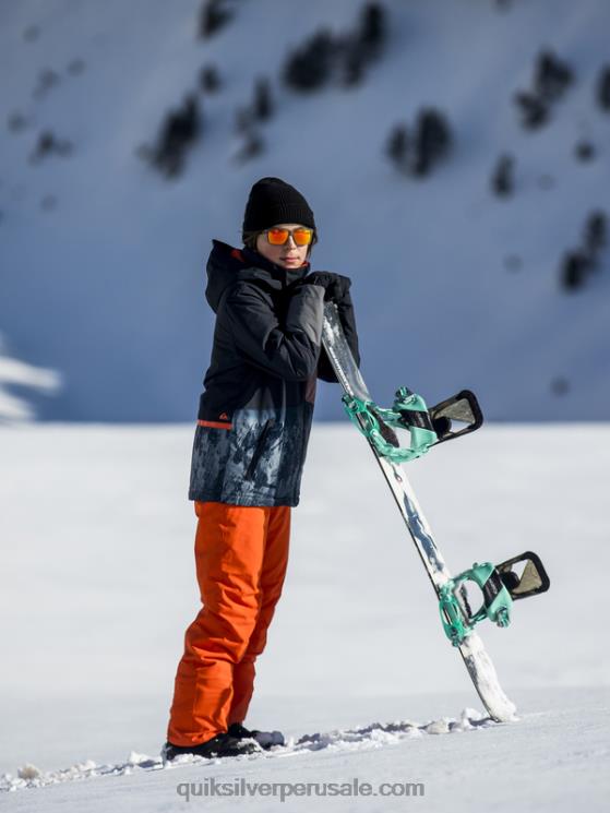 Quiksilver N8LNT2291 Niños puré de calabaza 8-16 pantalones de nieve naranja con aislamiento estate 8-16