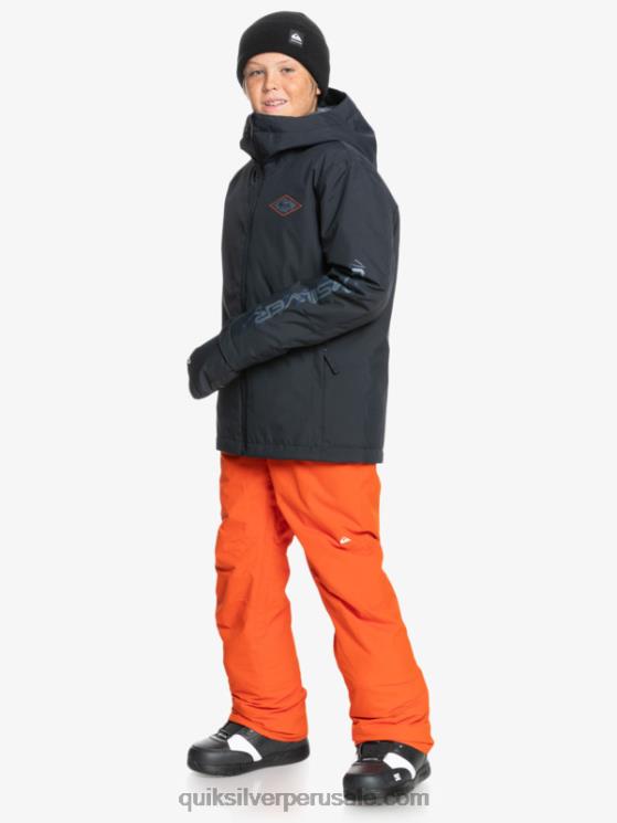 Quiksilver N8LNT2291 Niños puré de calabaza 8-16 pantalones de nieve naranja con aislamiento estate 8-16