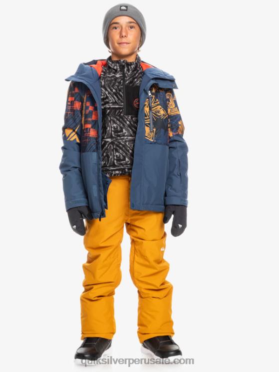 Quiksilver N8LNT2293 Niños espino amarillo 8-16 pantalones de nieve estate