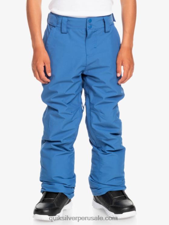 Quiksilver N8LNT2294 Niños cobalto brillante 8-16 pantalones de nieve estate
