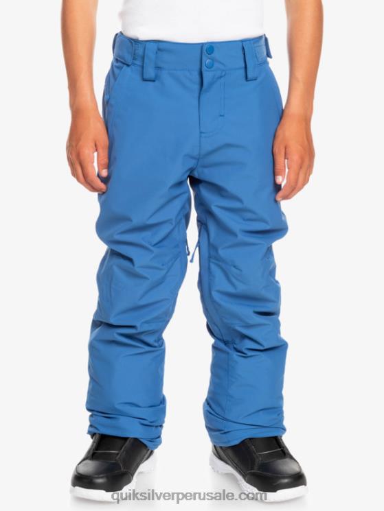 Quiksilver N8LNT2294 Niños cobalto brillante 8-16 pantalones de nieve estate